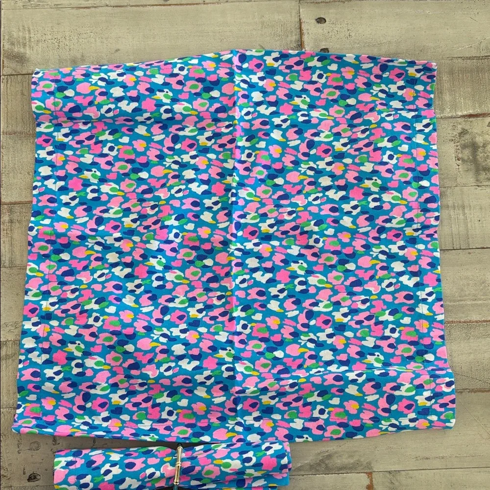 Lilly Pulitzer 4 Hotty Dotty Fabric Napkins With Rings